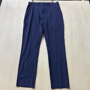 Lyle & Scott Pants Mens 32x32 Blue Stretch Chino Straight Leg Casual Golf Twill